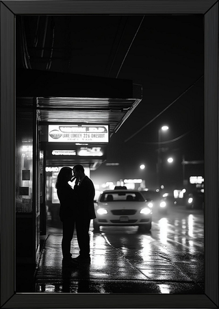 Window of Love Wall Art Print — Romantic View Poster