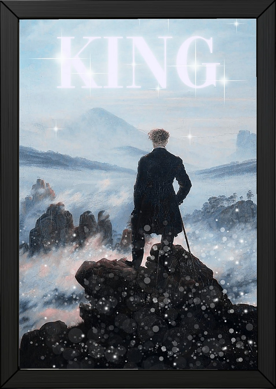 The King Wall Art Print — Bold Royal Quote Poster