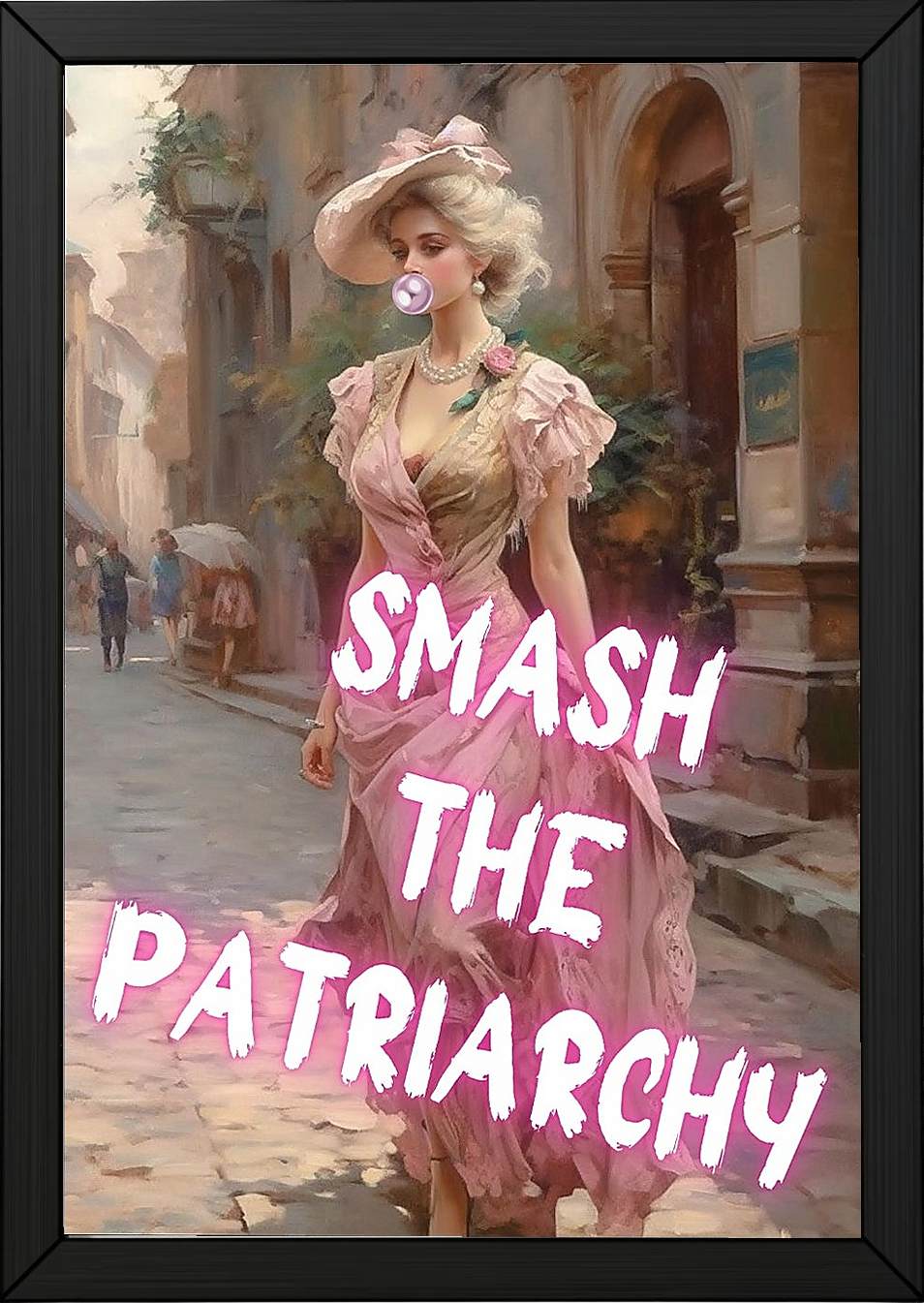Smash The Patriarchy Wall Art Print — Bold Feminist Quote Poster