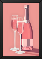 Rosé Rendezvous Wall Art Print — French Pink Wine Poster