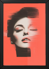 Vibrant Red Wall Art Print — Bold Statement Abstract Poster