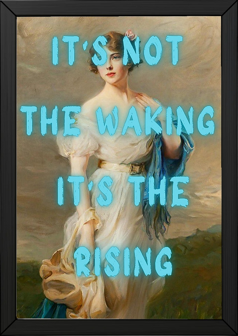 It's the Rising Wall Art Print — Empowering Self-Growth Quote Poster