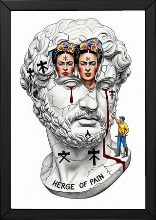 Heritage of Pain — Frida Kahlo Inspired Wall Art Print