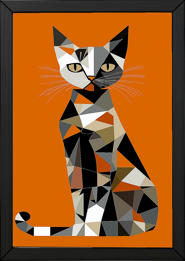 Shapes of a Cat Tablo Boyutlarında ve Yüksek Kaliteli Poster