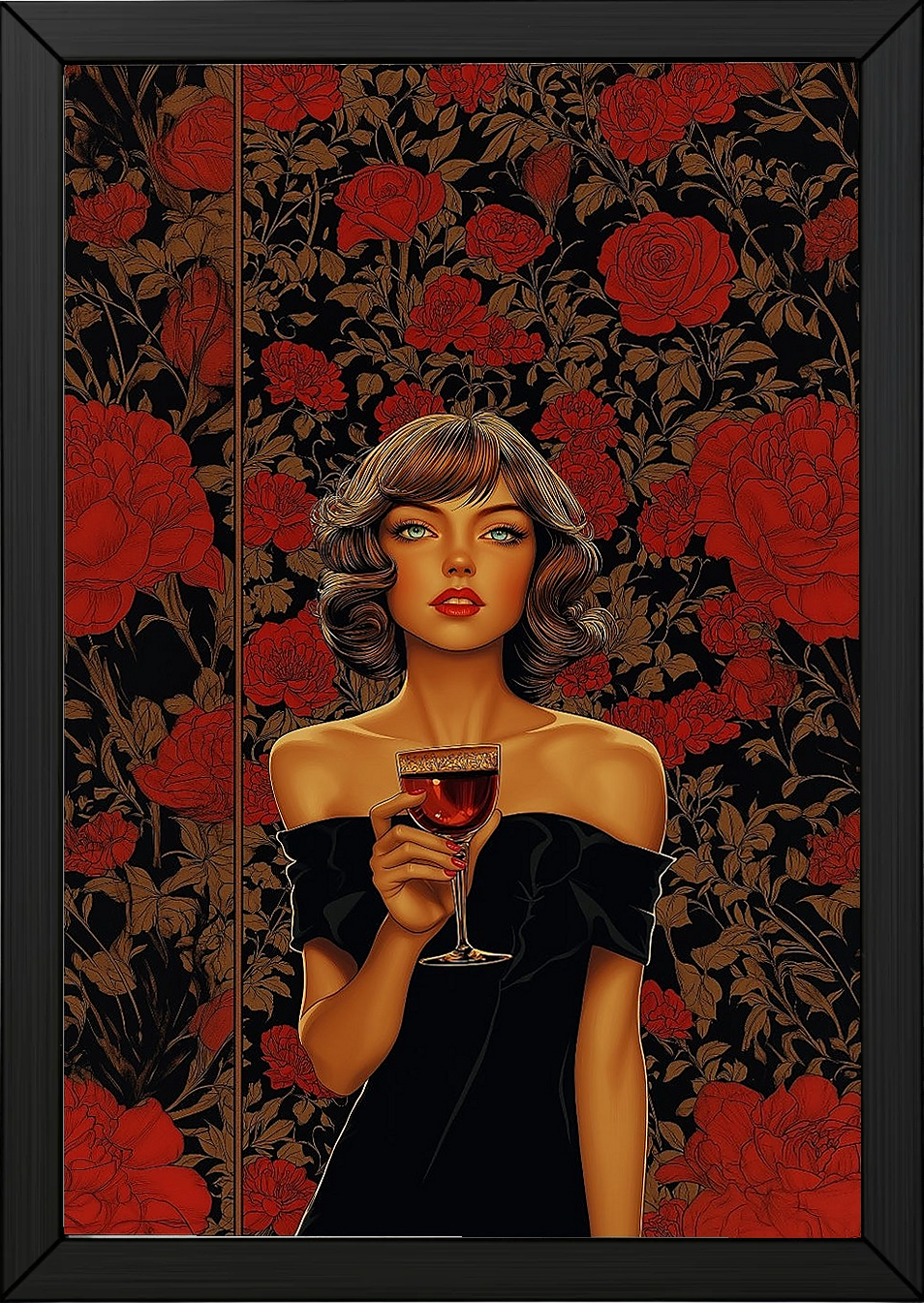 Cocktail Party Wall Art Print — Mid-Century Hosting Poster