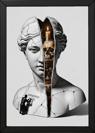 Memento Mori — Surreal Venus Vanitas Wall Art Print