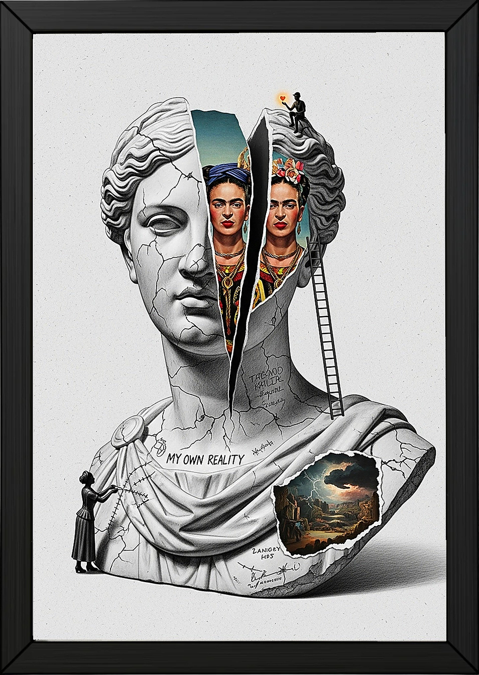 My Own Reality — Frida Kahlo Inspired Wall Art Print