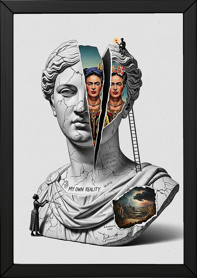 My Own Reality — Frida Kahlo Inspired Wall Art Print