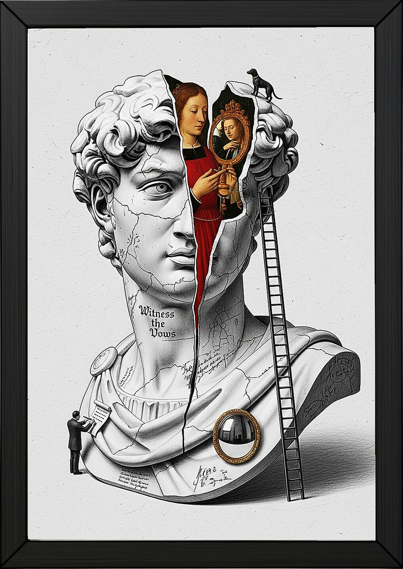 Witness the Vows — Renaissance Wedding Wall Art Print
