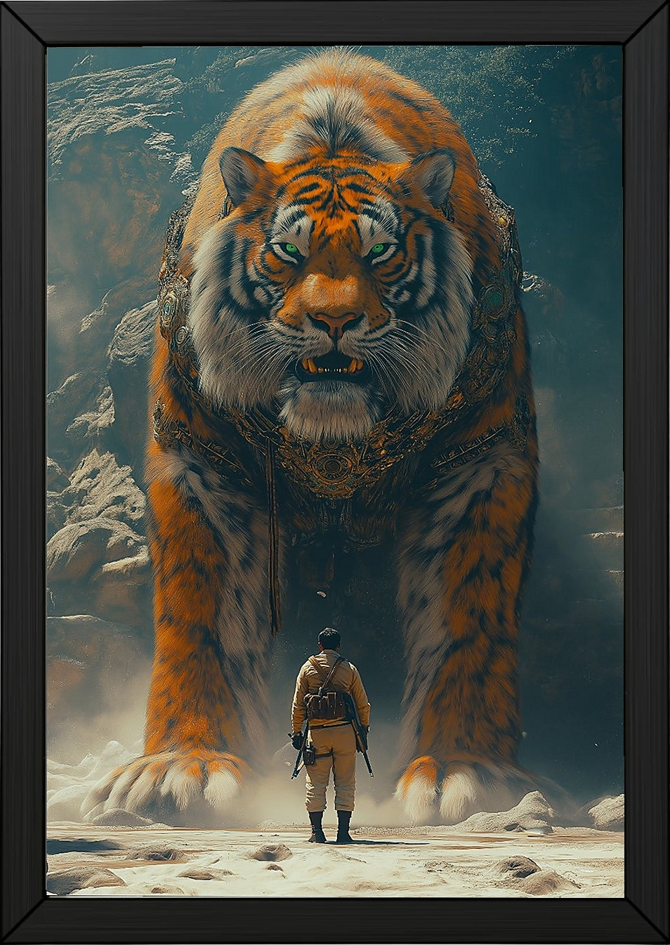 Encounter Wall Art Print — Mysterious Figurative Poster