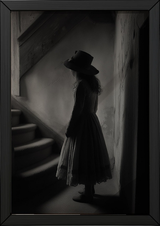 Whispers of Yesterday Wall Art Print — Vintage Nostalgic Portrait Poster