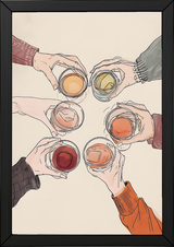 Salude Wall Art Print — Spanish Cheers Toast Quote Poster