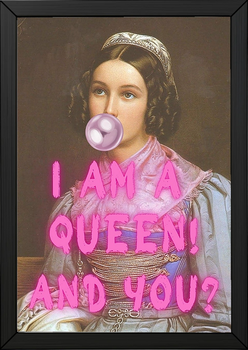 I Am Quinn Wall Art Print — Bold Anti-Hero Quote Poster