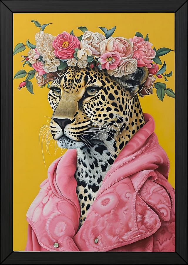 Floral Majesty Wall Art Print — Lush Botanical Bouquet Poster
