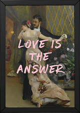 Love is the Answer Wall Art Print — Inspiring Love Quote Poster