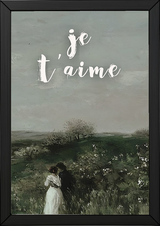 Je T'aime Wall Art Print — French Love Quote Poster