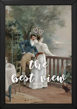 The Best View Wall Art Print — Inspirational Quote Poster