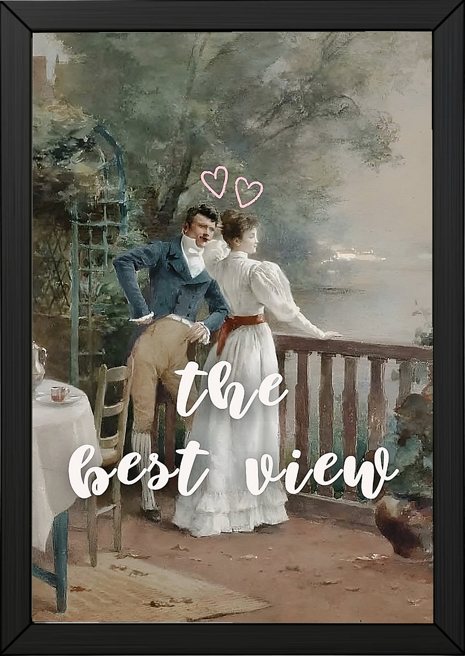 The Best View Wall Art Print — Inspirational Quote Poster