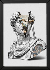 The Spark of Life — Michelangelo's Creation of Adam Wall Art Print