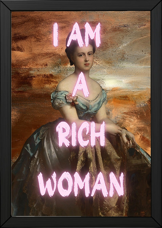 Rich Woman Wall Art Print — Abundance Empowerment Quote Poster