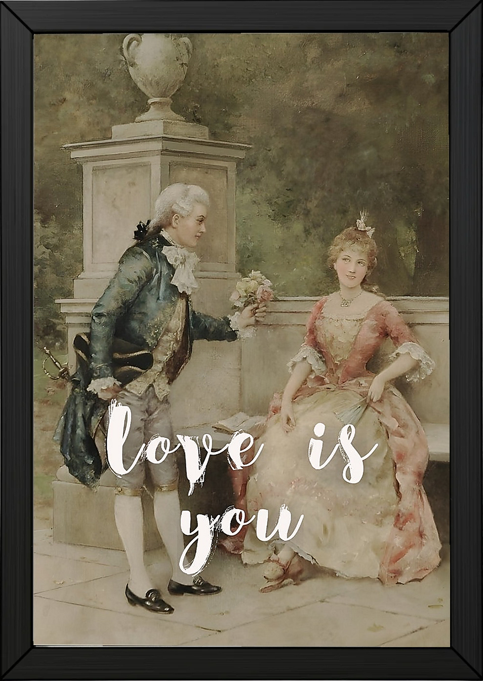 Love is You Wall Art Print — Romantic Love Quote Poster
