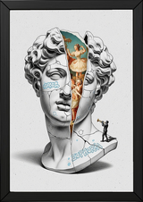 Euphoria Ballet — Surreal David Bust Wall Art Print