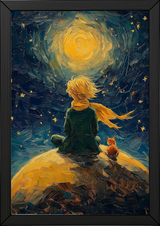Little Prince Wall Art Print — Antoine de Saint-Exupéry Tribute Poster