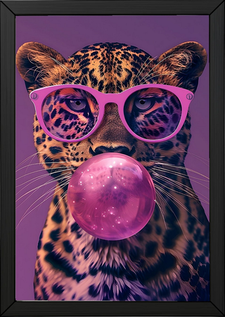 Bubble Chic Wall Art Print — Modern Bubble Lettering Poster