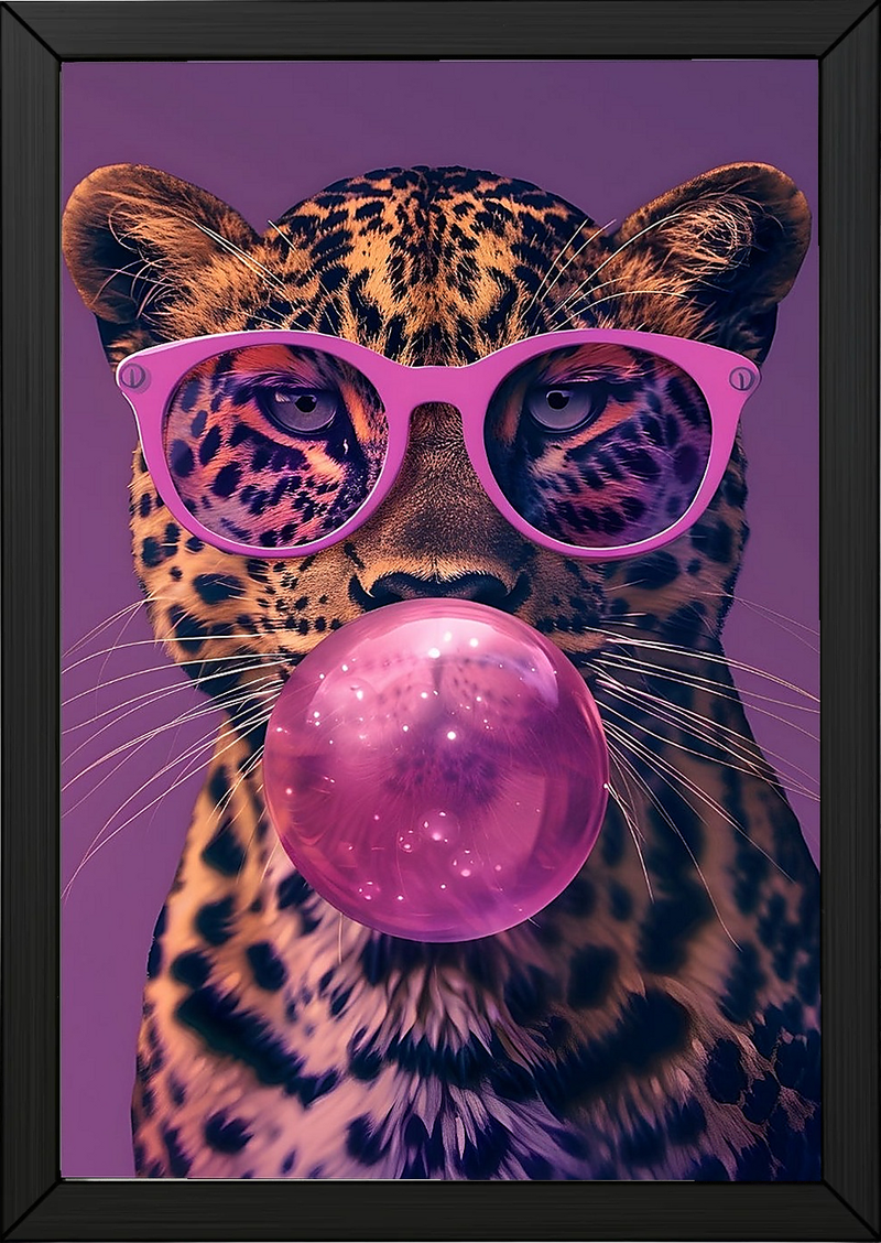 Bubble Chic Wall Art Print — Modern Bubble Lettering Poster