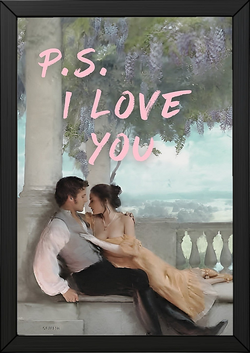 P.S. I Love You Wall Art Print — Romantic Love Letter Quote Poster