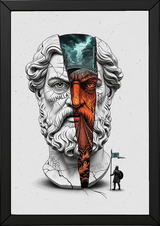 Valhalla Odin — Surreal Norse Mythology Wall Art Print