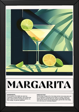Margarita Wall Art Print — Classic Tequila Cocktail Poster