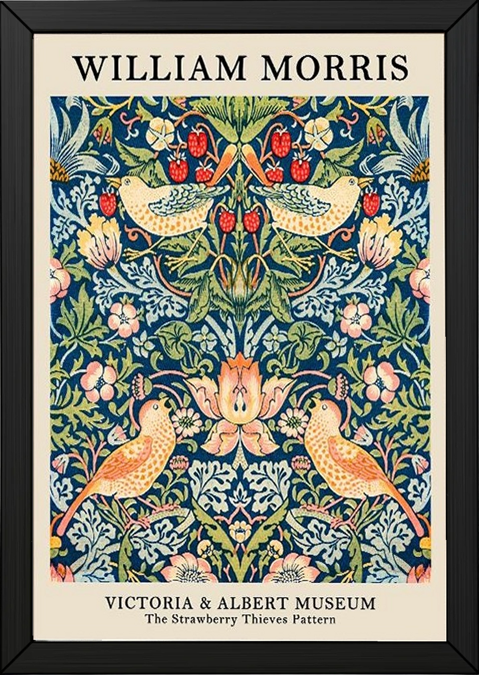 William Morris Strawberry Thief Print — V&A Museum Botanical Art