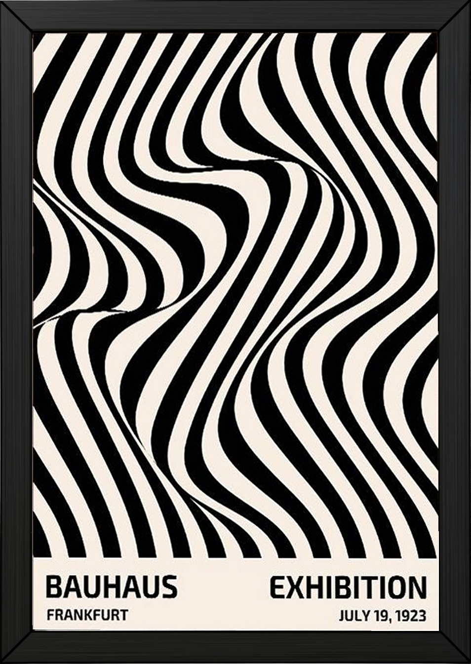 Bauhaus Exhibition 1923 Poster — Frankfurt Op Art Print