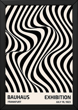 Bauhaus Exhibition 1923 Poster — Frankfurt Op Art Print