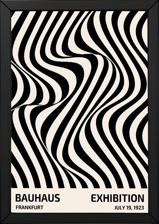 Bauhaus Exhibition 1923 Poster — Frankfurt Op Art Print