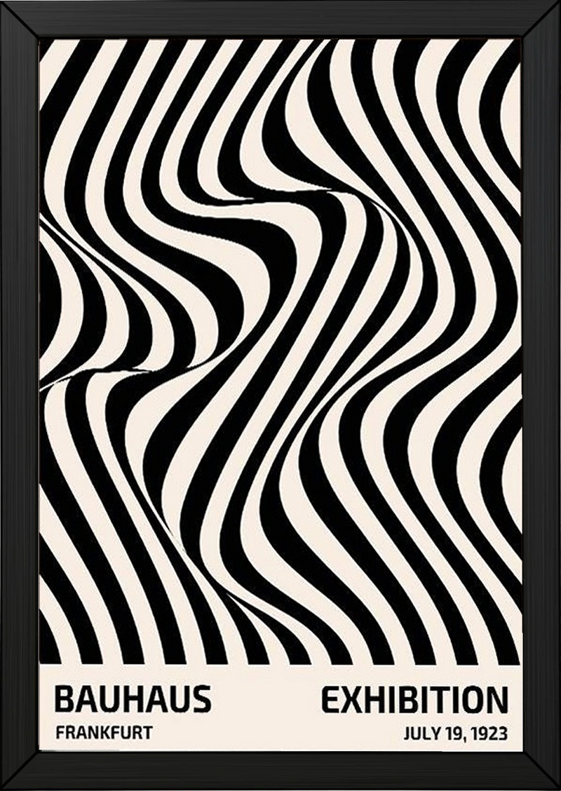 Bauhaus Exhibition 1923 Poster — Frankfurt Op Art Print
