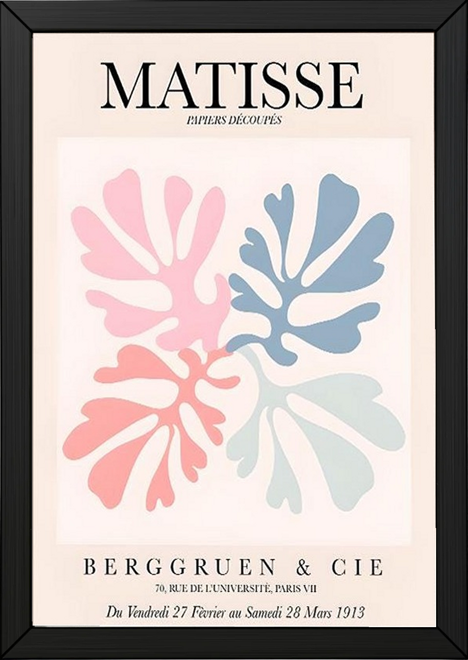 Matisse Cut-Outs Exhibition Poster — Berggruen 1953 Print