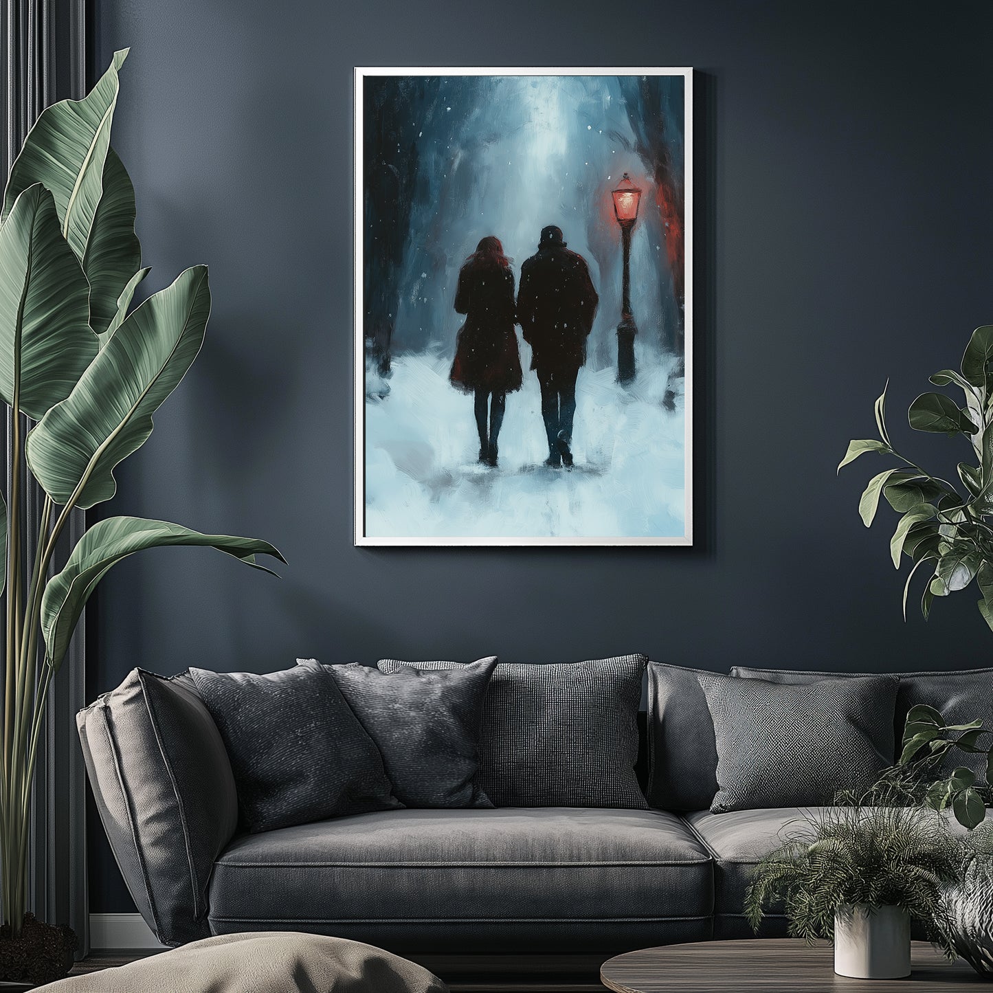 Frosted Steps, Warm Hearts  –  Tablo Boyutlarında ve Yüksek Kaliteli Poster