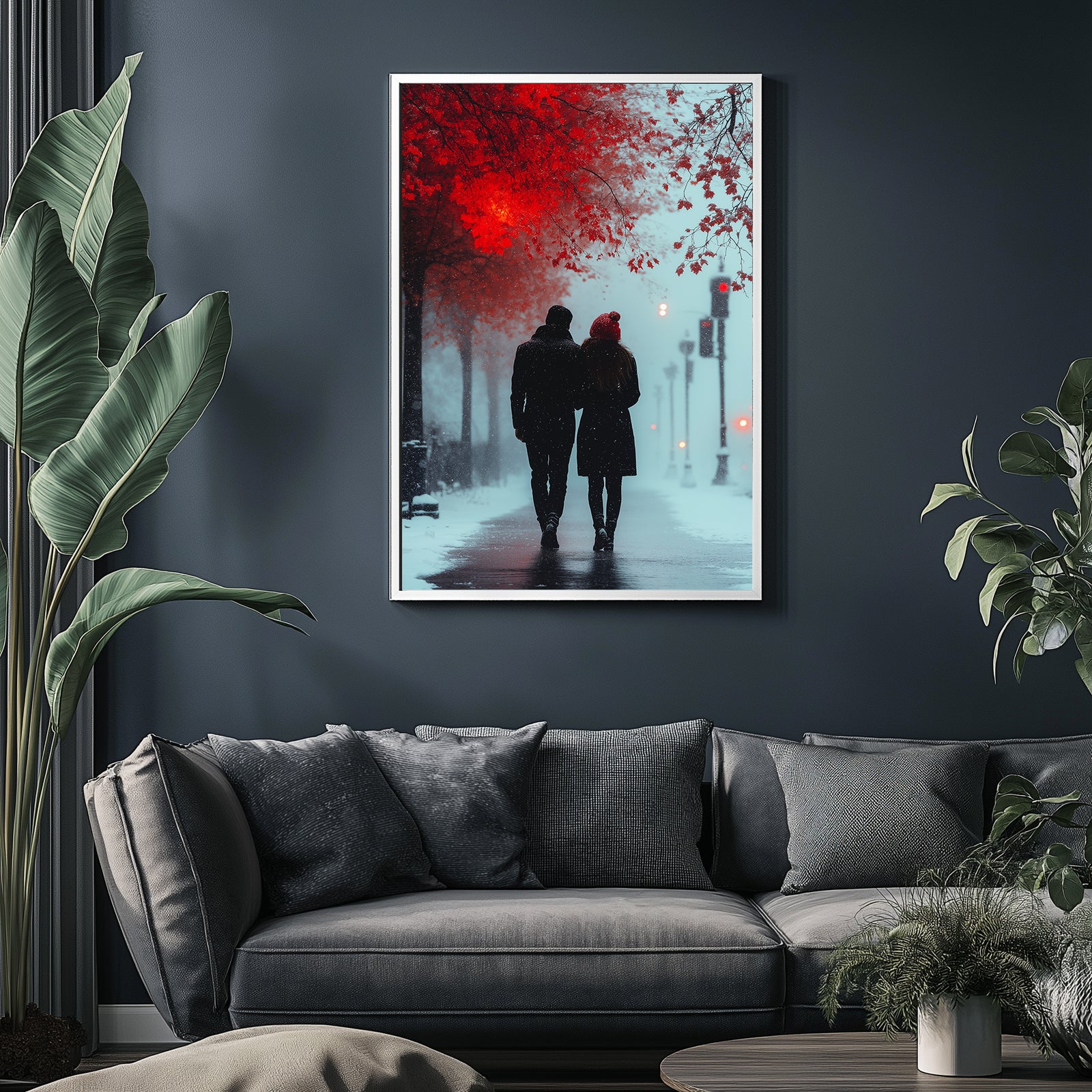 Timeless Steps Wall Art Print — Romantic Couple Dance Poster