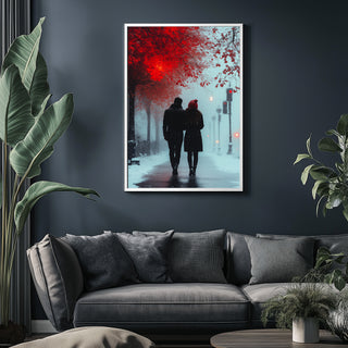 Timeless Steps Wall Art Print — Romantic Couple Dance Poster