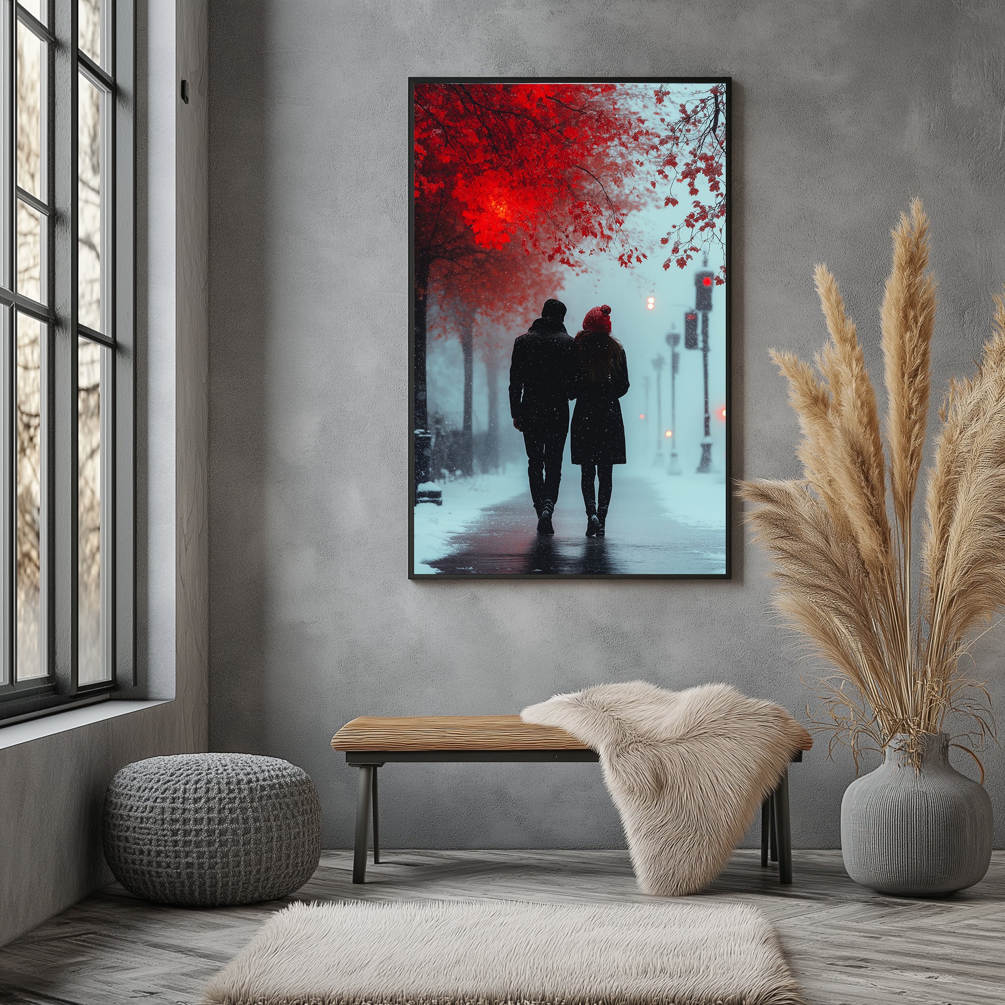 Timeless Steps Wall Art Print — Romantic Couple Dance Poster