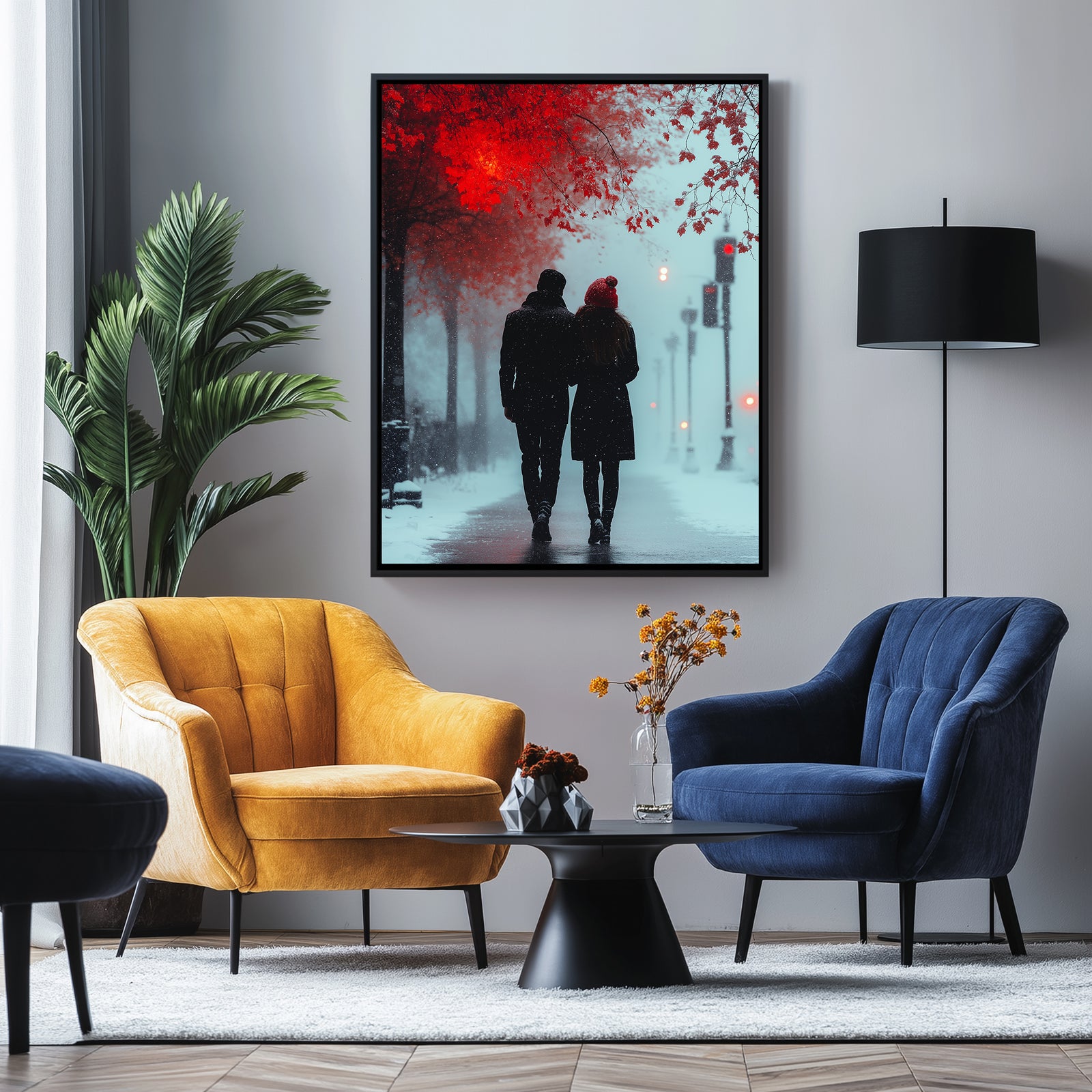 Timeless Steps Wall Art Print — Romantic Couple Dance Poster