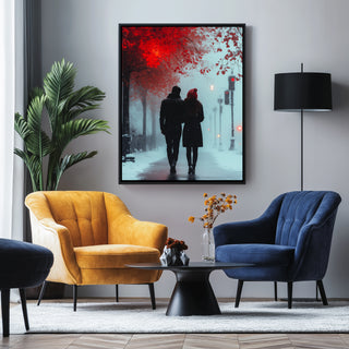 Timeless Steps Wall Art Print — Romantic Couple Dance Poster
