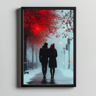 Timeless Steps Wall Art Print — Romantic Couple Dance Poster