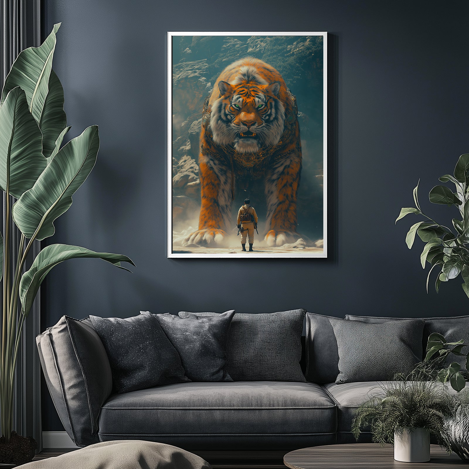 Encounter Wall Art Print — Mysterious Figurative Poster