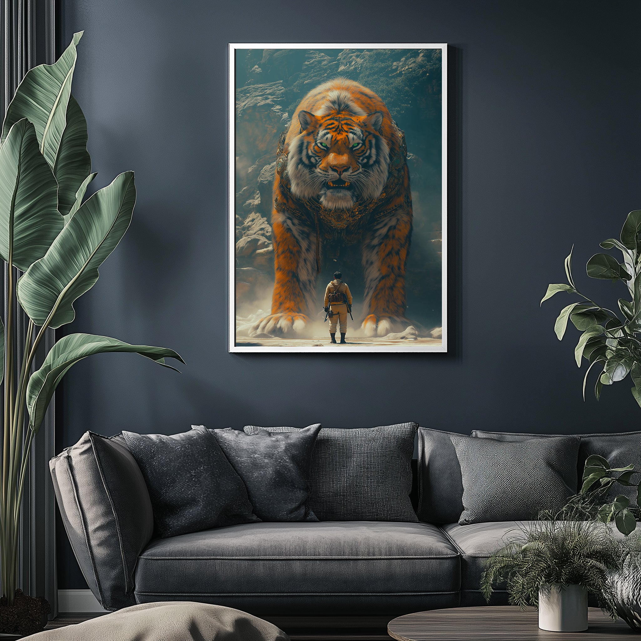 Encounter Wall Art Print — Mysterious Figurative Poster