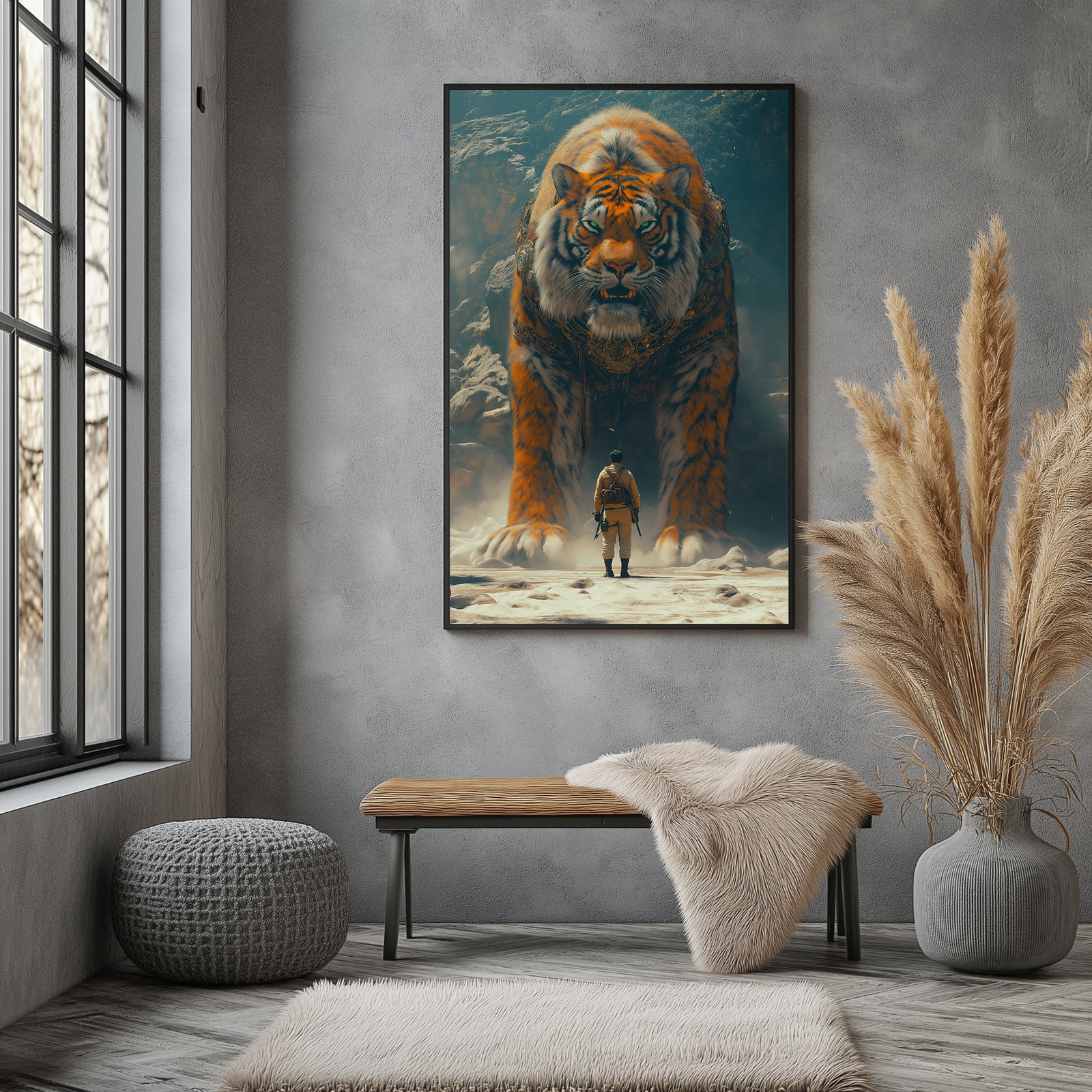 Encounter Wall Art Print — Mysterious Figurative Poster