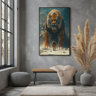 Encounter Wall Art Print — Mysterious Figurative Poster