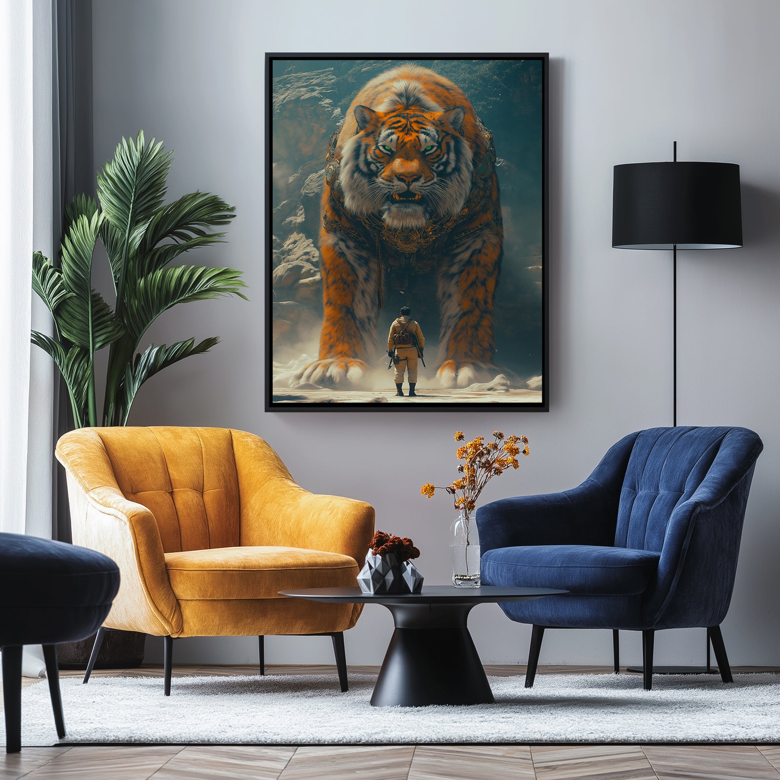 Encounter Wall Art Print — Mysterious Figurative Poster